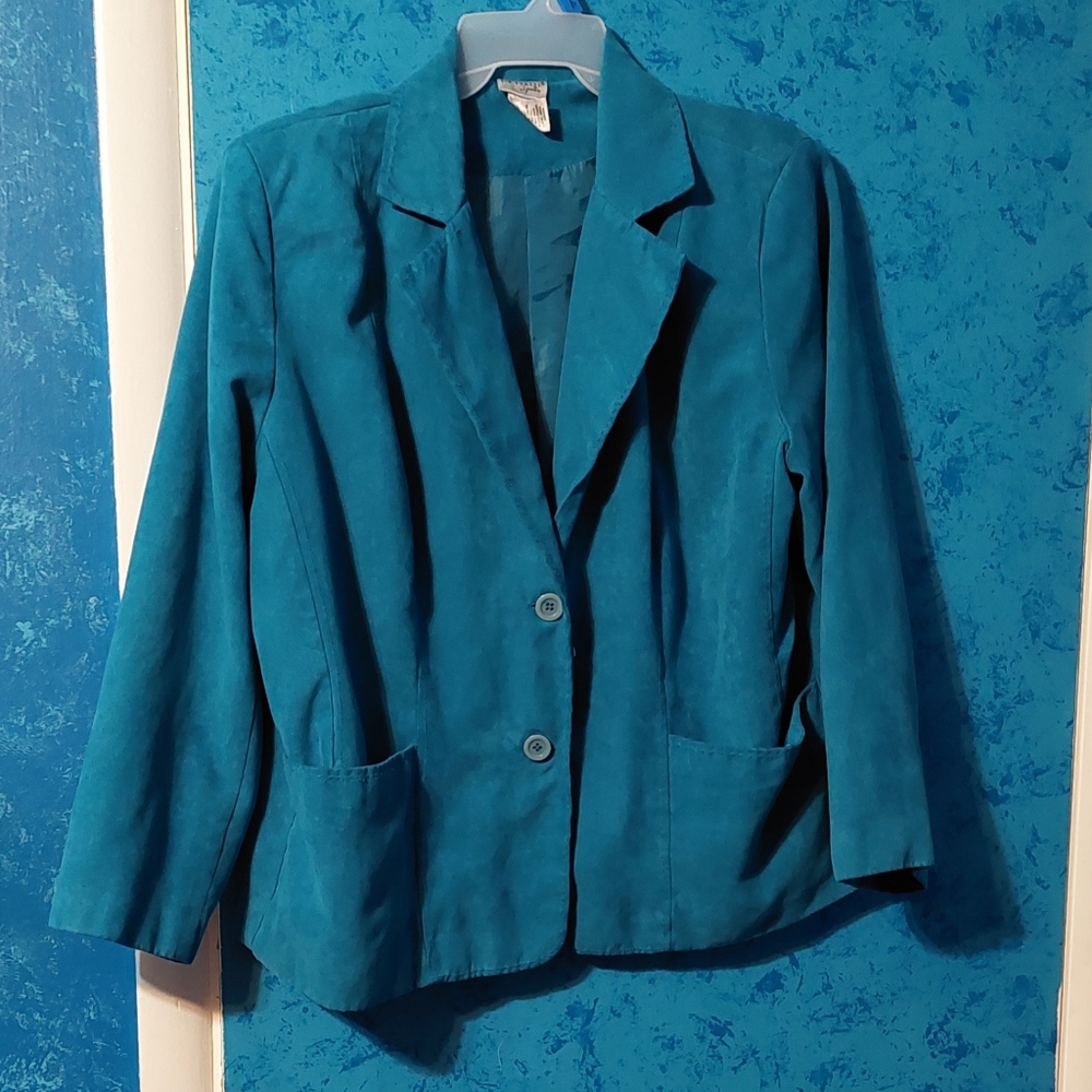 Teal / turquoise lightweight coat